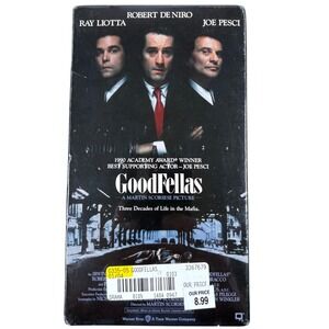 GoodFellas VHS Movie Sealed Warner Home Video NTSC VTG 90s Mob Watermark